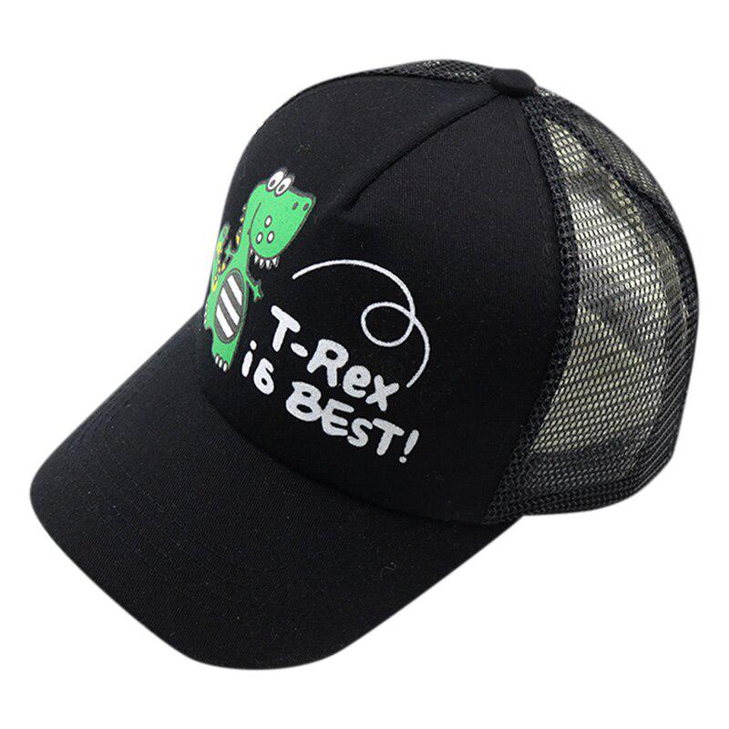 Детская маленькая сетчатая кепка с динозавром, дышащая шляпа от солнца, бейсболка, летние милые детские шапки