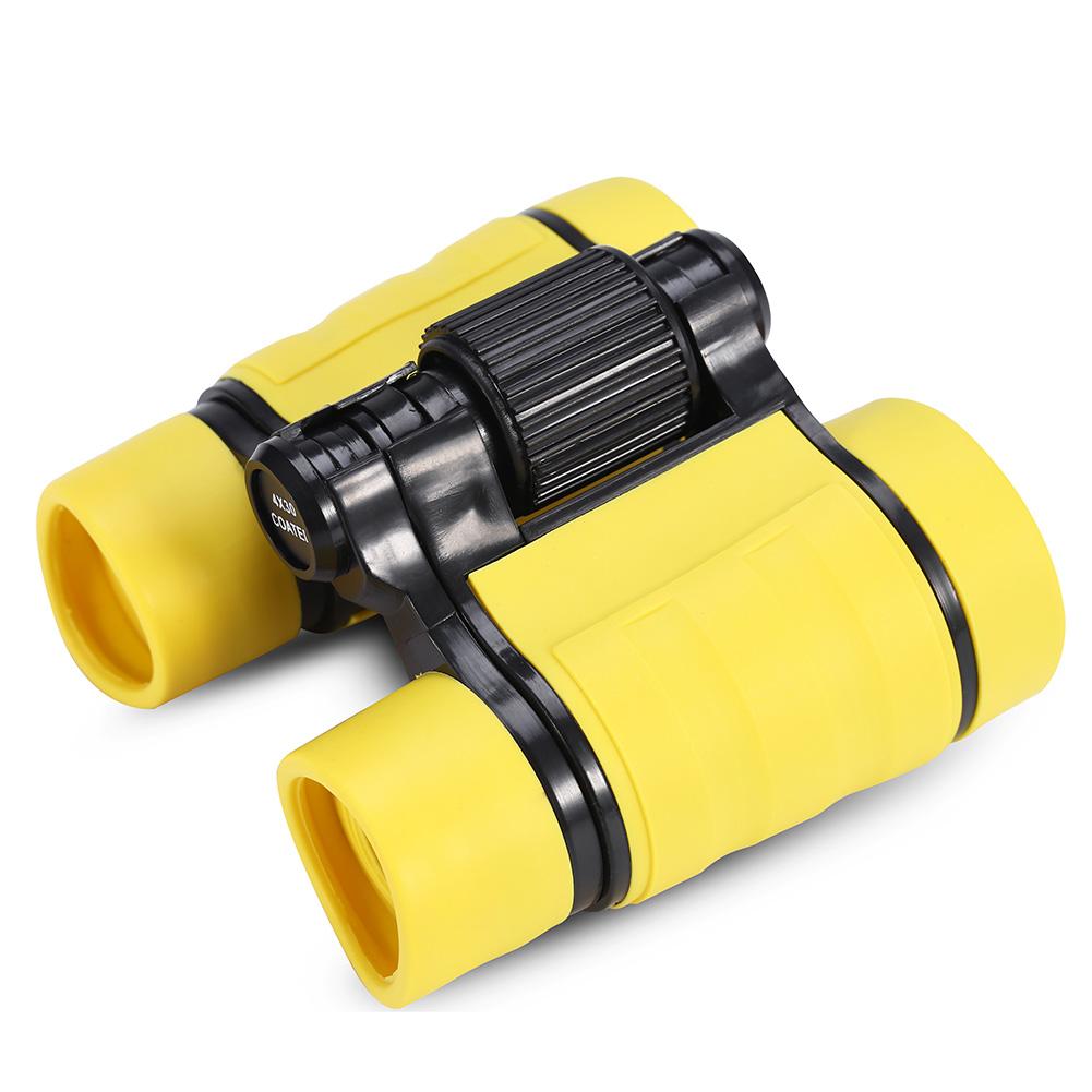4x30 Maginification Child Kid Outdoor Birding Binocular Children Telescope Toy Gift Yellow