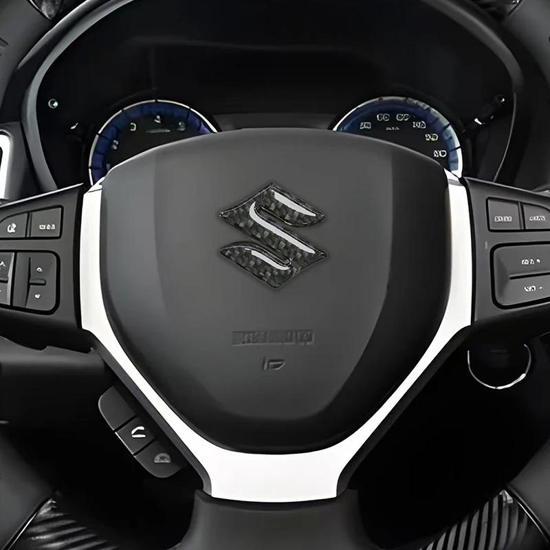 GMRT3 Inner Modified Decal Carbon Fiber Car Steering Wheel Badge Epoxy Sticker for SUZUKI Vitara Alivio Vehicle Styling Accessories