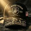 Повседневная бейсболка для ветеранов Корпуса морской пехоты США 2026 года с принтом солдата