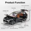 1:24 Scale YANGWANG U9 NIO ES8 Car Model Toy New Energy Vehicles Sound Light Doors Opened Models Collection Gifts for Kids