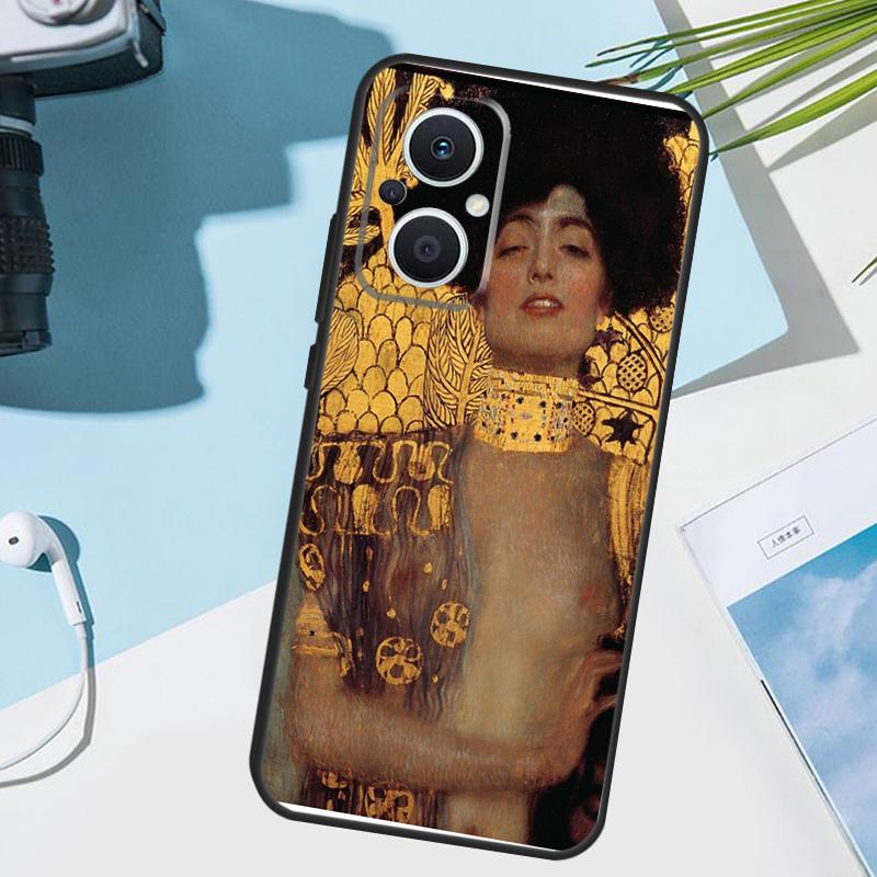 Чехол Gustav Klimt 'Поцелуй' для OPPO Reno 13 F 12 12F 11 8T 7 8 10 Pro OPPO Find X8 X6 Pro X3 X5 Lite