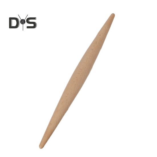 Скалка с антипригарным покрытием с двойным наконечником, скалка из тонкого дерева, мастерство изготовления, поставка тортов и макаронных изделий