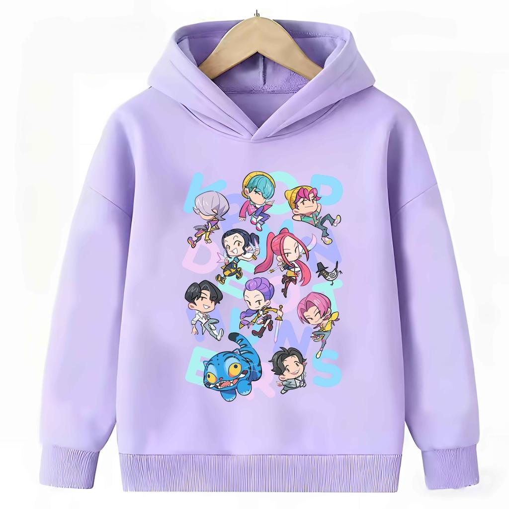 Children's Clothing Casual Comfort Sweatshirt Fashion Cartoon Printed Hoodie Sweatshirts Girls
