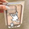 Cute S-Simons-Cat Phone Case for iPhone 17 16e 16 15 14 13 12 11 Air Pro Max X XR XSMAX 8 7 Plus Luxury Clear Soft Back Cover