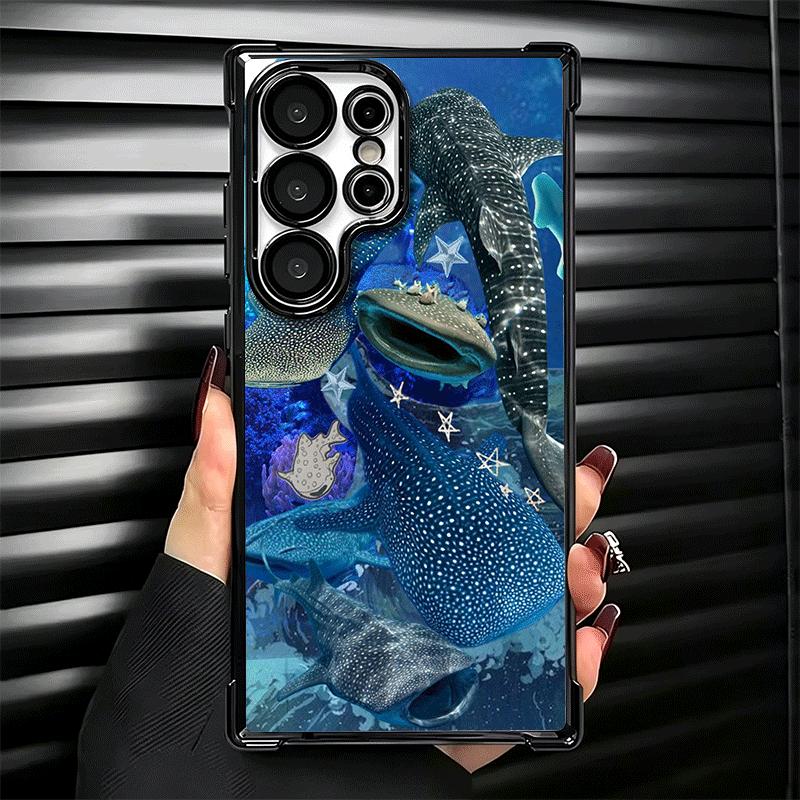 Мягкий чехол для телефона с изображением китовой акулы из океана для Samsung Galaxy S26 Ultra S25 Edge S24 FE S23 Plus S22 S21 + S20 Покрытие Защита от падения Fundas