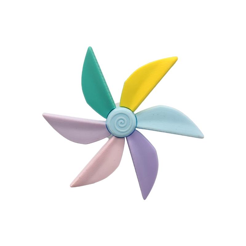 New Seven Color Rotating Windmill Silicone Straw Cap Detachable Silicone Straw Dust Overflow Prevention Water Cup Accessories