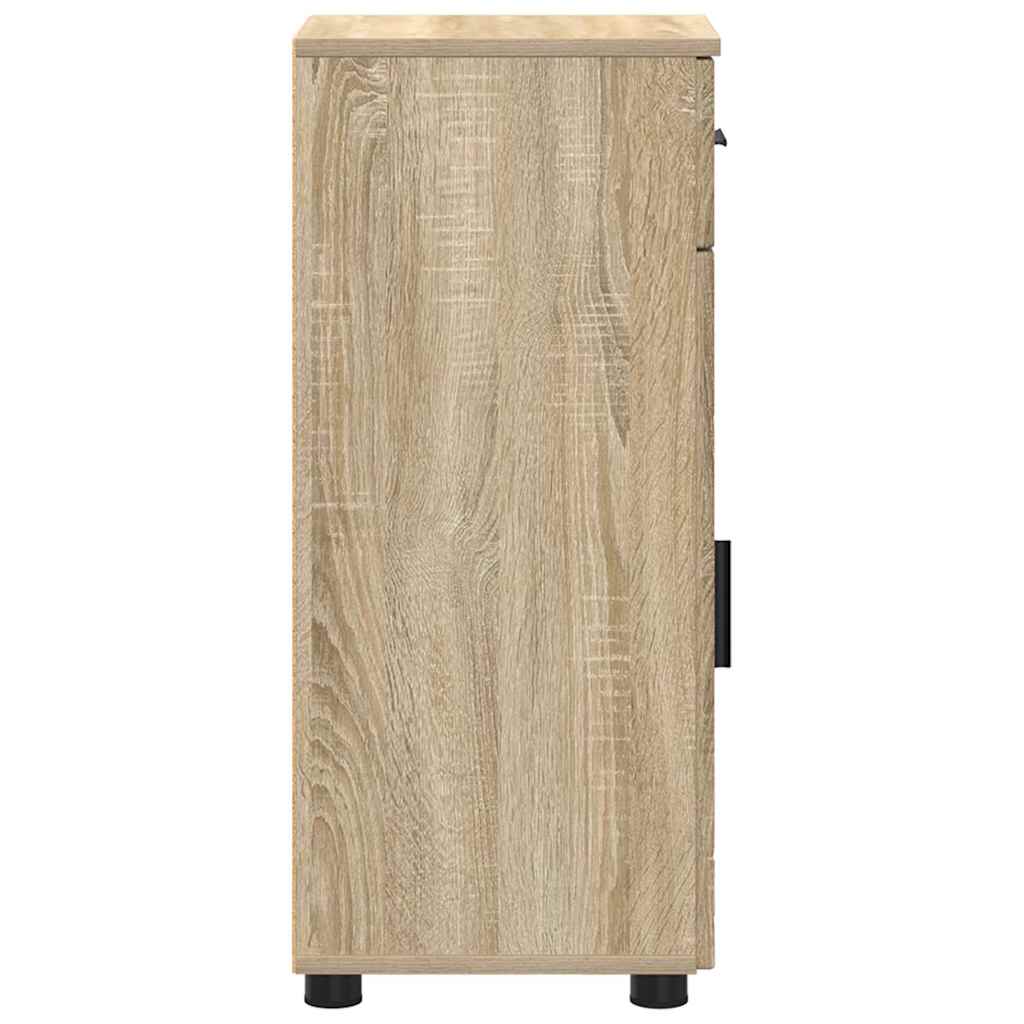Bathroom Cabinet with Drawers Sonoma Oak 30 x 35 x 80 cm