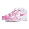 Nike Air Force 1 Coverage Slip Resistant And Abrasion Resistant Mid top Skateboard Shoes Men's White Pink CW2289-111(Team80-SBOX)