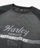 КОЛЛЕКЦИИ HARLEY-DAVIDSON® [Bv] Футболка-реглан с эффектом выстиранности _Темно-серый Hh16111004