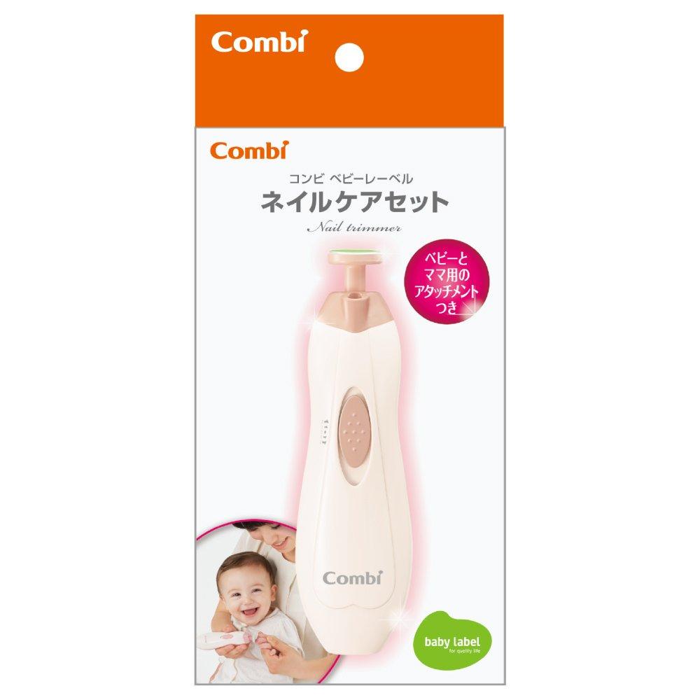 Combi Baby Label Nail Care Baby with 6 types of attachments for babies 3 for Set, Pink, (3 / adults)
