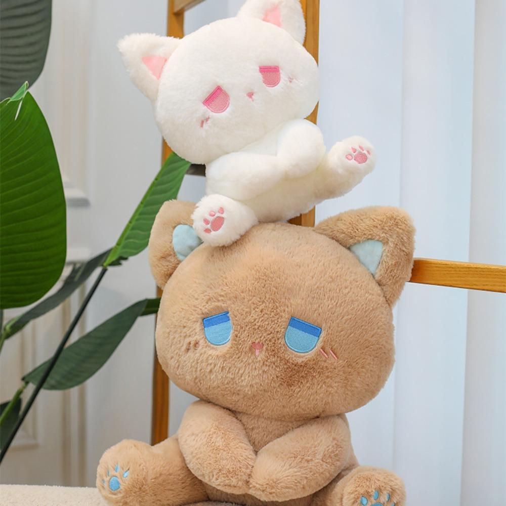 Emo Bear Plush Bear Doll Toy Cartoon Stuffed Animal Doll Fashion Black Cat Plush Toy Home Decor