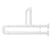 White Toilet Grab Bar Stainless Steel Bathroom Safety Hand Rail for Elderly with Fluorescent Ring