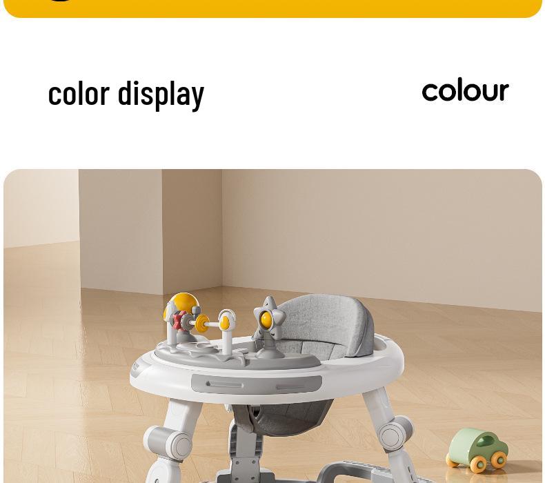 Регулируемая ходунок и стульчик для кормления для детей от 6 месяцев до 3 лет - Функции защиты от переворачивания и Х-образных ног