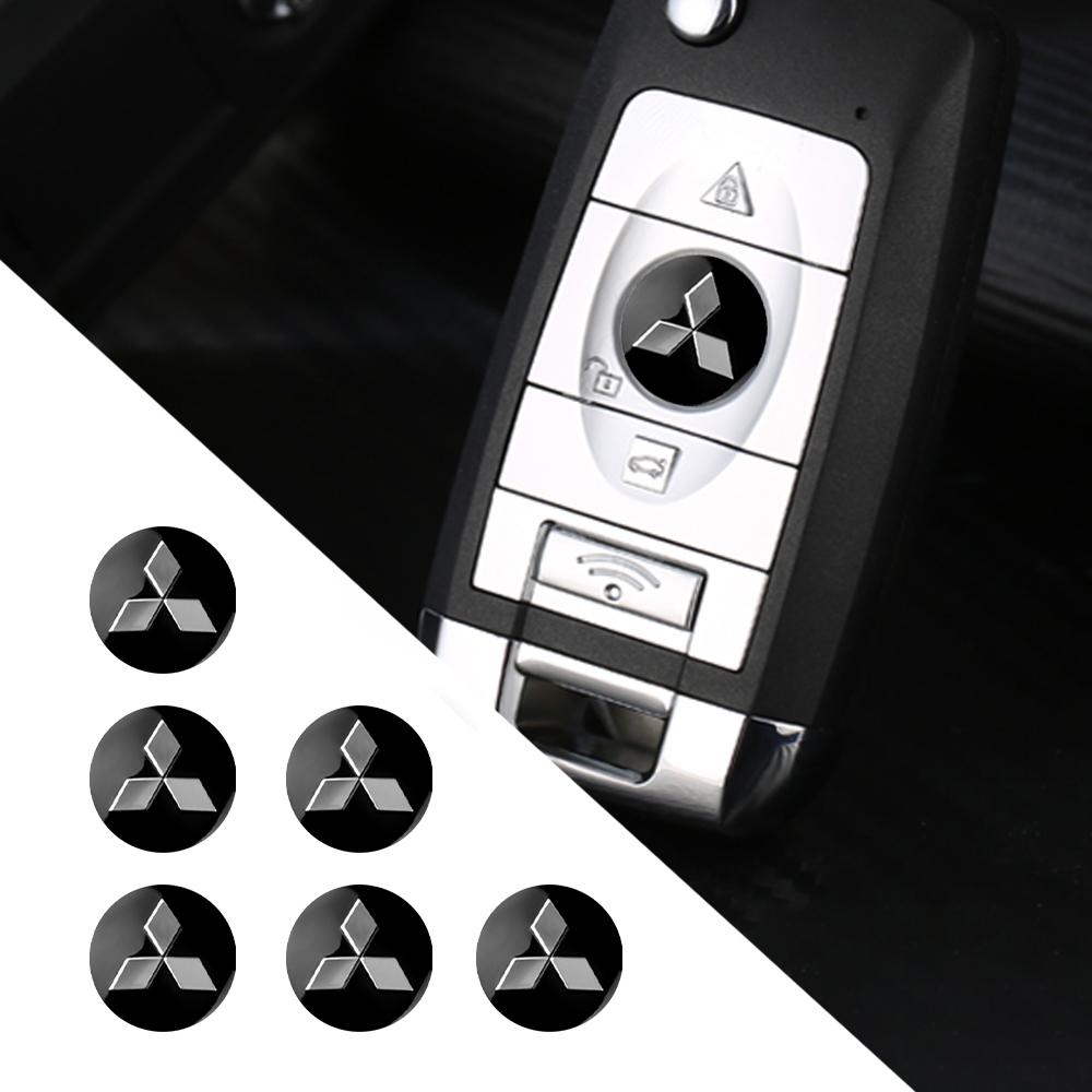 vhcp9 Car Key Shell Sticker 3D Aluminum Auto Key Remote Fob Decal For Mitsubishi Asx Lancer L200 Pajero Sport Attrage Xpander Mirage