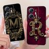 Модный Чехол-Книжка с Короной для Infinix Hot 30 5G Мягкая Черная Силиконовая TPU Задняя Крышка для Infinix Hot30 5G X6832 Чехлы для Телефона