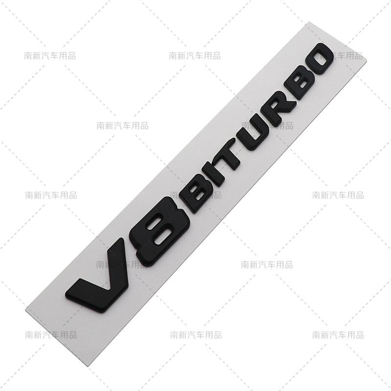1X 3d ABS NDXG Car Fender Side V8 BITURBO Emblem For MB C63 E63 S63 GLS63 GLE63 W205 W204 W212 W213 W222 W221 Accessories