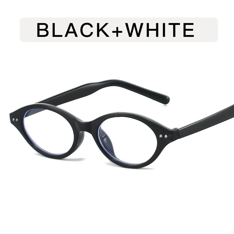 New Women Retro Oval Glasses Girls Candy Color Frame Glass Eyewear Decorative Computer Anti-Blue Eyeglasses