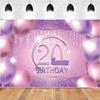 Happy Birthday Backdrop Banner Background Cloth Props Party Decorate
