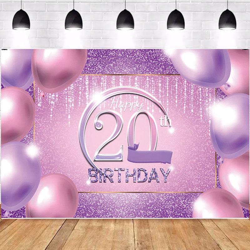 Happy Birthday Backdrop Banner Background Cloth Props Party Decorate
