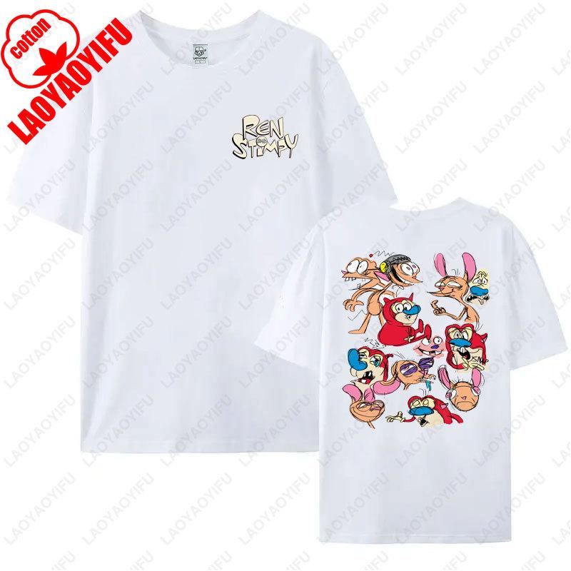 Ren and Stimpy Adulting Whats That TShirt High Quality Cotton Shirt Mens Womens Camisetas Trending Hipster Cotton Unisex Tee