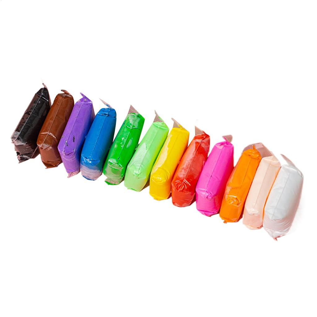 12/24/36 шт. Цветная глина Детская лепка Детская поделка Глина для лепки на воздухе Стимулирует занятия по раннему развитию детей Интерактивные