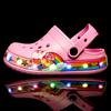 LED Light Shoes, Cartoon Car Holes, Children's Shoes, Children's Sandals, New Summer Outdoor Beach Shoes