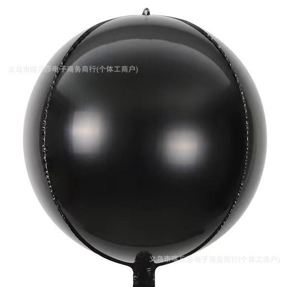 4D Aluminum Film Balloon 18-Inch Three-Dimensional Round Floating Sky Wedding Outdoor Photo Wedding Birthday Party Decoration Balloon