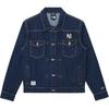 FW25 MLB Нью-Йорк Янкис Западный Стиль Однобортная Удобная Повседневная Универсальная Воротник-поло Длинный рукав Джинсовая куртка 14726714