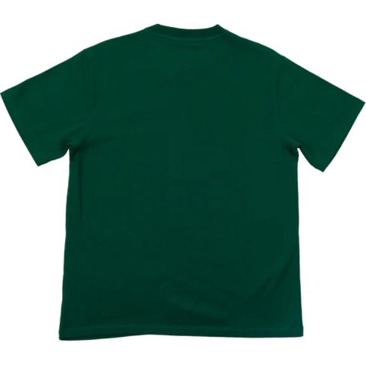 Adidas Оригинальная футболка с круглым вырезом и коротким рукавом с принтом логотипа, женские топы темно-зеленого цвета IB7424