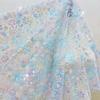 Wedding Dress Fabric New Sky Blue Quality Children's Clothing Stage Costume Cheongsam Sequined Fabric
