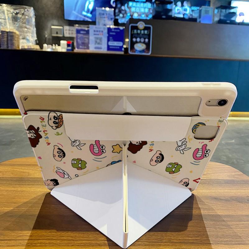 Cartoon Shin Chan Case IPad Mini 6 7 8.3 9.7 10.2 10.9 11 10 Gen Air Pro 13 12.9 With Pen Slot Magnetic Detachable
