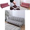 Stylish Wrinkle Resistant Stretch Geometry Sofa Bed Cover For Full Folding Sofas
