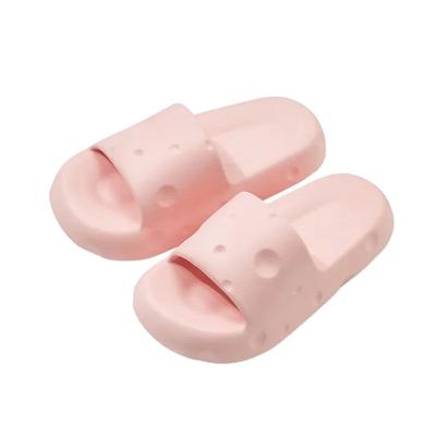 Женские летние тапочки на платформе Cheese Slippers Eva Soft Indoor Slides для женщин Нескользящие розовые сандалии для пар Домашние тапочки для ванной