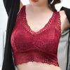 Женский бюстгальтер с кружевной цветочной вышивкой, широкий плечевой ремень, эластичный полые мягкие беспроводные мягкие дышащие пуш-ап, однотонное женское нижнее белье с V-образным вырезом