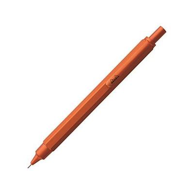 Механический карандаш Rhodia Script, 0,5 мм, шестигранный корпус, алюминиевый корпус, матовая отделка, оранжевый - Функциональная красота, Минималистичный дизайн, Металлик