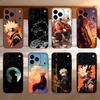 Бакуго А-Аниме К-Кацуки Чехол для телефона Для iPhone 17,16,15,14,13,12,11 Plus,Pro,Max,Mini Силиконовый черный Мягкая обложка