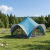 Tipi Tent with Roof Blue 6 Person Polyester and Steel