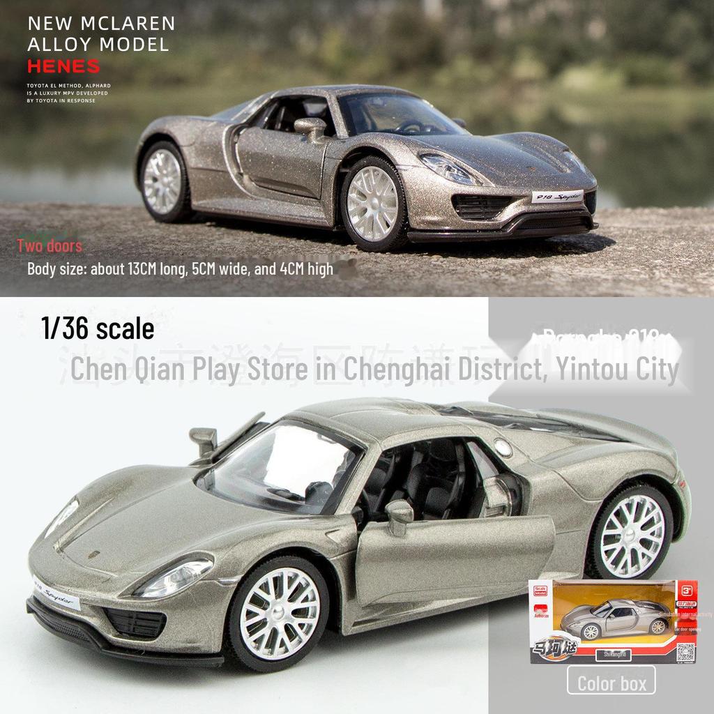 1:36 Porsche 911, 918, Cayenne, and Panamera Alloy Model Toy Car for Kids