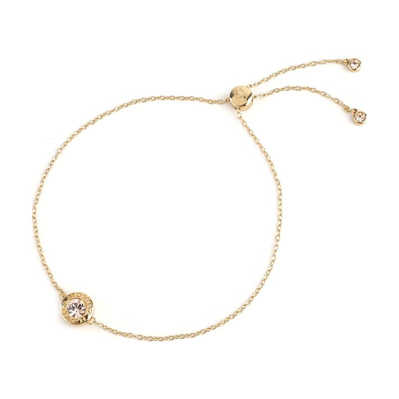 COACH Simple opening gold-plated brass bracelet for women