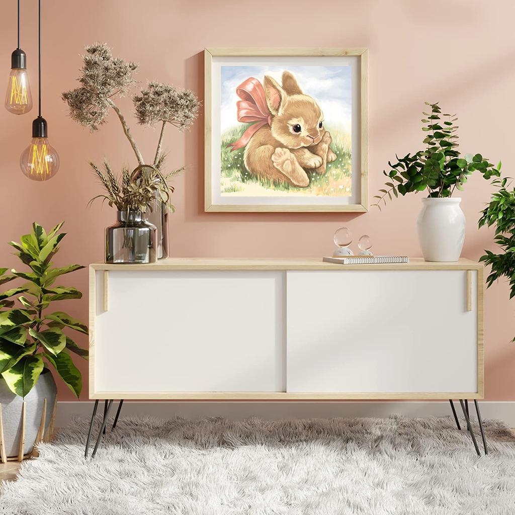 5D Diy Алмазная картина Милый маленький кролик Алмазная вышивка Полный набор аниме Наборы для вышивки крестом Домашний декор Подарок ручной работы