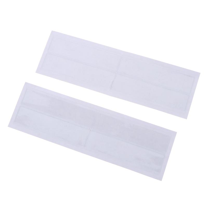 10Pcs Clear Self-Adhesive PVC Shelf Tag Pockets Removable Label Holders for Home Drawer Closet Organizing
