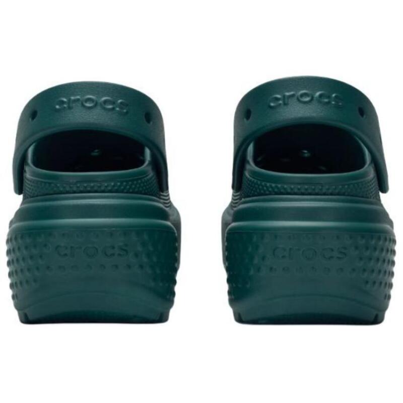 Crocs Lightweight Foot Pull Hole Shoes Women's Dark Green