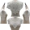 Beautiful White Lace Floral Embroidery Front Collar Rear Collar Sleeves Woman's Clothing Sewing Accessories