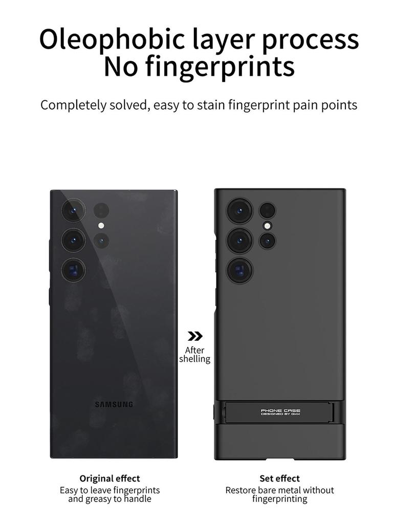 Чехол для телефона Samsung S24 Ultra с регулируемой подставкой Triumph, ультратонкий, однотонный, защита от падений