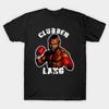 Мужская черная футболка с принтом Clubber Lang Печать на трансферной бумаге без вырезания Хлопковая футболка