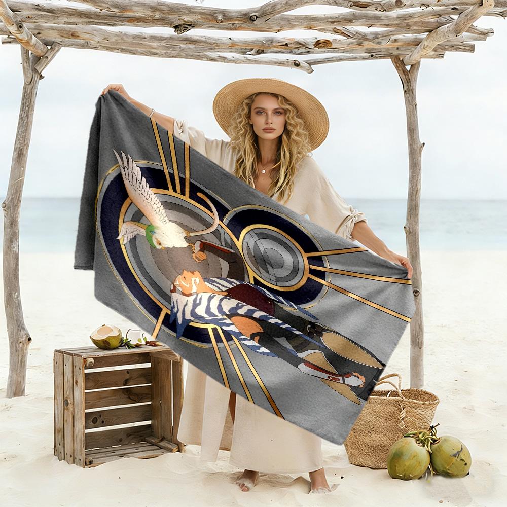 Star Wars Beach Towel Super Soft Microfiber Quickdry Fabric Comfortable Lightweight Portable for Swimming,Beach,Camping, Travel, Beach Accessories,Gym
