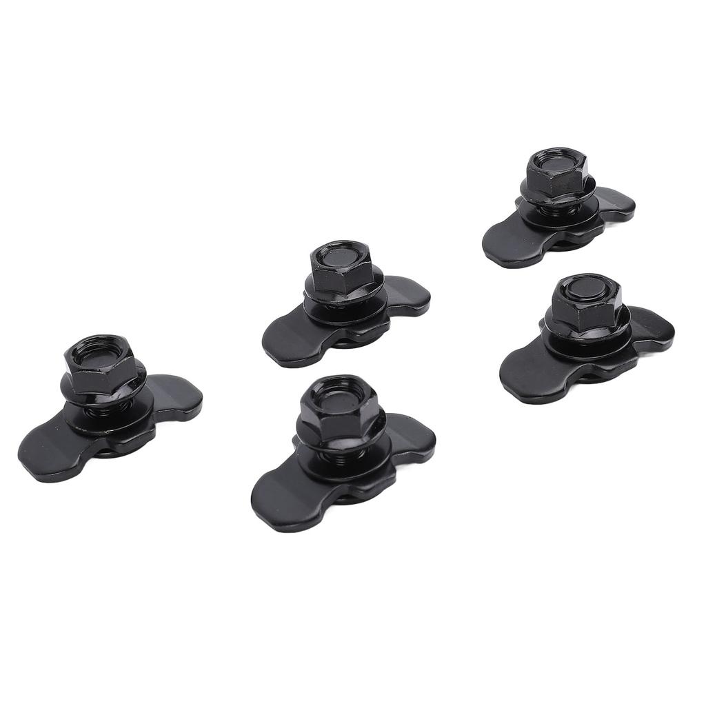 5pcs L Track Double Lug Threaded Stud Nut Fitting M10x20mm for Truck Bed Trailer Control Pickup RV ATV