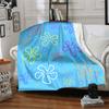 1Pc Colorful Flower Flannel Blanket, Soft And Comfortable, Casual Warm, Camping Travel, Christmas, Halloween Xmas Gift L1520