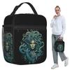 Ancient Greece Medusa Gorgon Vintage Style Insulated Lunch Bag for Kids School Cooler Thermal Food Box Tote Lunch Boxes